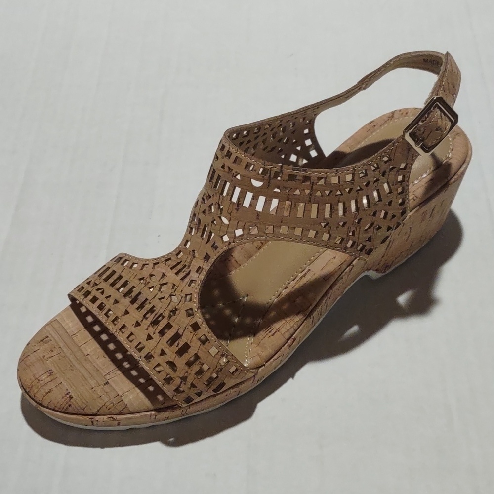 Van Eli Kosey slingback cork heel sandals